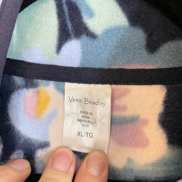 Vera Bradley Women's Sporty Fleece Pullover Garden Long Sleeve Tops Size XL NWT - Picture 9 of 9